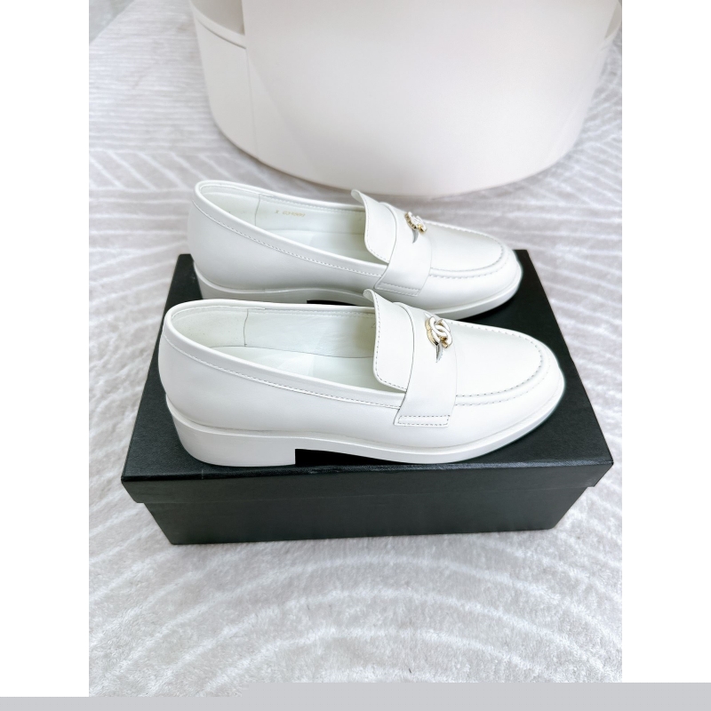Ch*el leather shoes